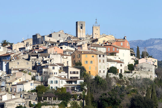 The French village of Biot on the French Riviera