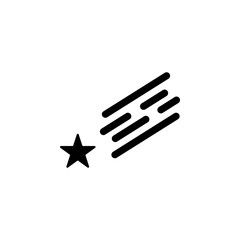 nature shooting star icon. Element of weather illustration. Signs and symbols can be used for web, logo, mobile app, UI, UX