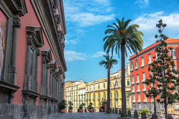 Cercles muraux Naples Architecture colorée à Naples, Italie
