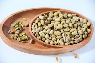beans in a bowl isolated on white background