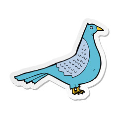 sticker of a cartoon bird