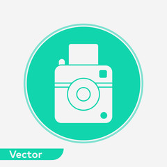Camera vector icon sign symbol
