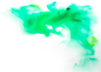Watercolor splash background green