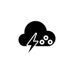 shower cloud light icon. Element of weather illustration. Signs and symbols can be used for web, logo, mobile app, UI, UX