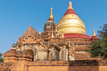 Naklejka premium Burma, Asia - temple city Bagan.