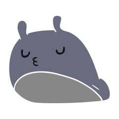 cartoon kawaii fat cute slug