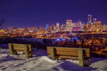 View Of The City From Benches