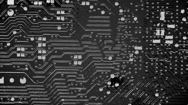 Abstract Background Black And White Motherboard Animation 5