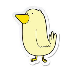 sticker of a Cartoon Bird