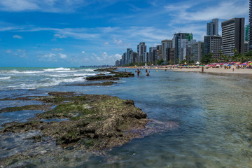 Obraz premium Cities of Brazil - Recife, Pernambuco state's capital - Boa Viagem Beach