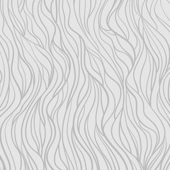 Wavy background. Hand drawn waves. Abstract wallpaper on surface. Stripe texture with many lines. Waved pattern. Line art. Black and white illustration