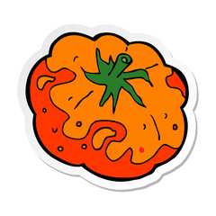 sticker of a cartoon tomato