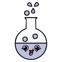cute cartoon test tube