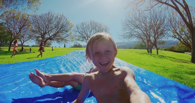 POV Water Slide Racing