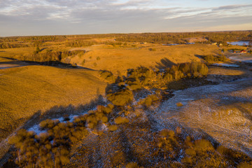 Aerial field view