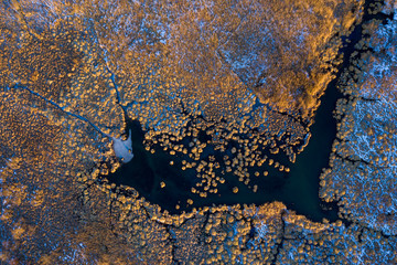 Aerial field view