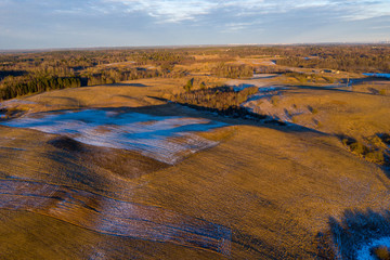 Aerial field view