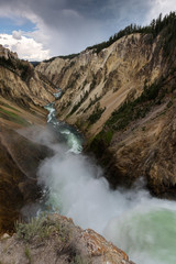 waterfall at yellowstone