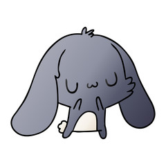 gradient cartoon kawaii cute furry bunny
