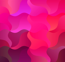Saturated Pink Trendy Waves Backdrop for Banner