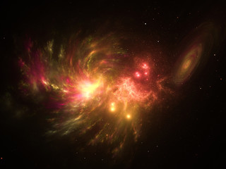 Starfield, stars and space dust scattered throughout the universe. Vast open interstellar space, cosmic abstract artwork. Glowing cloud nebula, interplanetary travel, astral artwork.