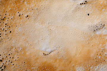 Pancake flapjack golden texture close up background