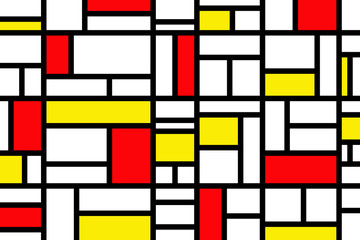 Abstract mosaic pattern grid with random colours