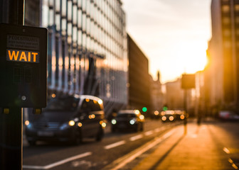 London City Sunset Street