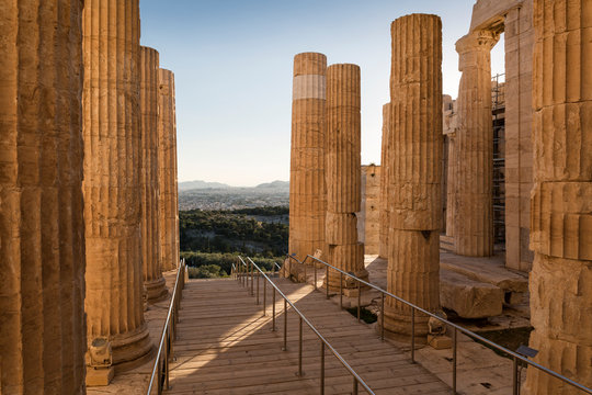 View of Acropolis of Athens, Greece