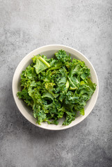 Bowl of fresh kale