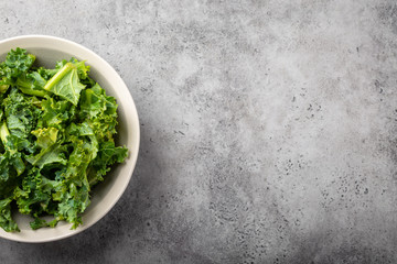 Bowl of fresh kale