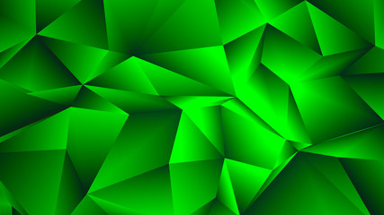 Green Hues Trendy Low Poly Banner Design