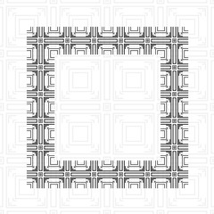 Art deco border frame