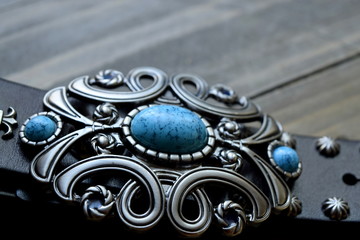 バックル　ターコイズ