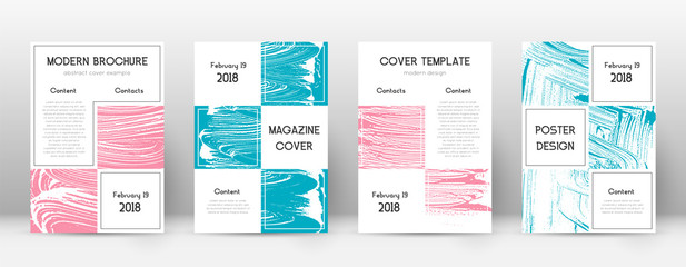 Cover page design template. Business brochure layo