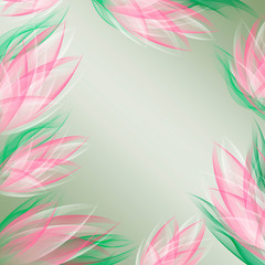 Floral romantic tender background