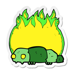 sticker of a cartoon insect symbol