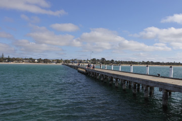Fototapeta na wymiar Rye pier in Mornington Peninsula Victoria Australia