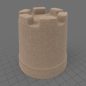 Beach sand tower