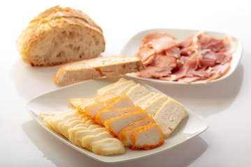 plate with different cheese