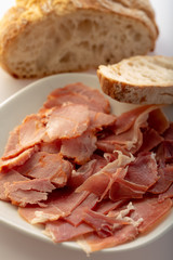 plate with cold meats