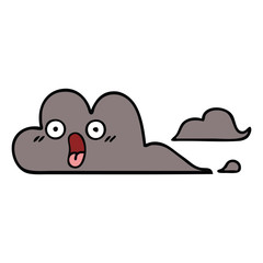 cute cartoon storm cloud