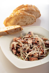 plate of octopuss salad