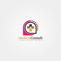 Medical icon template,creative vector logo design
