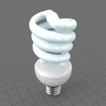 Fluorescent spiral bulb