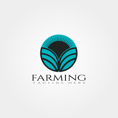 Farm icon template,creative vector logo design,Plantation,agriculture symbol,illustration element