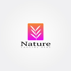naturals icon template ,leaves logo,creative vector logo design,illustration element