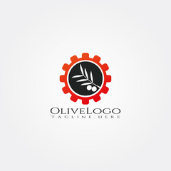 olive oil icon template ,leaves logo,creative vector logo design,illustration element