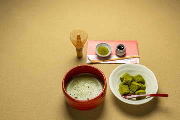 抹茶と茶道　　green tea made in Japan