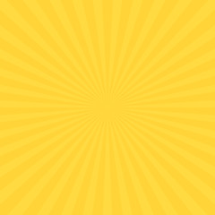 Abstract soft bright Yellow gradient rays background. geometric summer shine. Vector illustration.